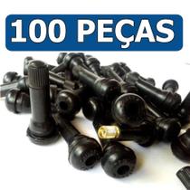 100 Bicos Válvula Roda Moto Carro Pneu Sem Câmara Tr412 Nova