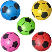 100 Bolas Vinil Futebol 23cm Colorida Decoração Festa