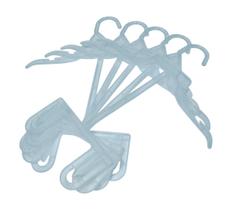 100 Cabide Infantil Bebê Adaptador Transparente