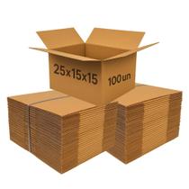100 Caixa de Papelão 25x15x15cm Envio Correio Ecommerce 5 Fardo com 20un 100 Caixa de Papelão 25x15x15cm Envio Correio Ecommerce 5 Fardo com 20un