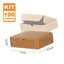 100 Caixa Mini Pac correio Papelão embalagem 15,5x11,5x4,5