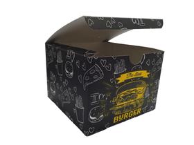100 Caixa Para Hambúrguer Delivery Artesanal