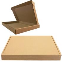 100 Caixas de Papelão Branco Montável 28 x 21 x 03