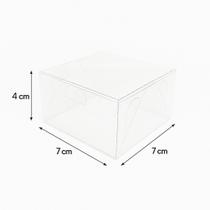 100 Caixas Em Acetato 7x7x4 Para Pão De Mel (médio) doces em geral e artesanatos espessura 0,21mm.