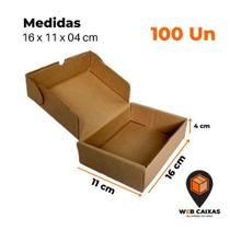 100 Caixas Envios 16x11x4 Cm 100 Caixas Envios 16x11x4 Cm