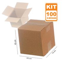 100 Caixas médias Papelão para embalagem 15X15X15 ecommerce