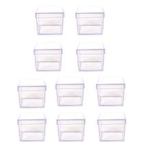 100 caixinhas acrílicas 4x4cm transp. oldani