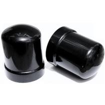 100 Capa de Porca Russa Black Preta Roda Caminhão 32/33mm