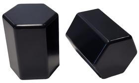 100 Capa Porca Hungara Preta Black Caminhao Hibrida 32/33mm