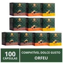 100 Cápsulas Café Orfeu Para Dolce Gusto