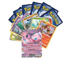 100 Cartas Pokémon + 10 Brilhantes + 1 Ultra Rara Originais