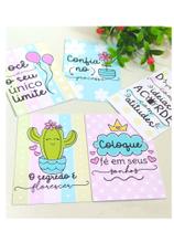 100 cartões frases motivacionais - Embalagem clientes