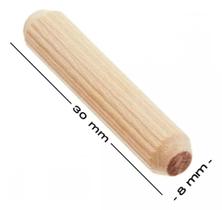 100 Cavilha Madeira Para Montagem De Móveis 08 X 30Mm