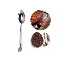 100 Colheres Descartáveis de 14cm Luxo para Ovos de Colher 100 Colheres Descartáveis de 14cm Luxo para Ovos de Colher