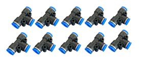 100 Conexão Pneumatica Tee Emenda Engate Rapido Pu 10mm 100 Conexão Pneumatica Tee Emenda Engate Rapido Pu 10mm