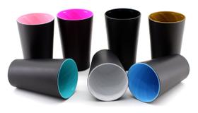 100 Copo de Festa Rígido Twister Preto Fosco - AAZ