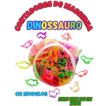 100 Cortador Forminha Dinossauro P/ Massinha De Modelar Biscoito Kit Lembrancinha Aniversario