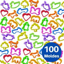 100 Cortador Forminha Massinha De Modelar Molde Atacado - Muki