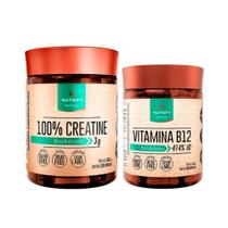 100% Creatina em Cápsulas - 120 Cápsulas + Vitamina B12 - 60 Cáps - Nutrify