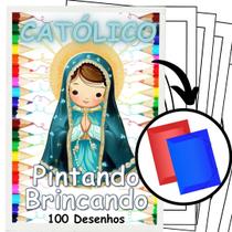 100 Desenhos Católicos Para Colorir E Pintar 50 Folhas Avulsas A4! 2 Desenhos Por Folha!