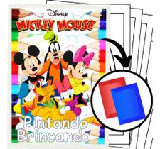 100 Desenhos Mickey Para Colorir E Pintar 50 Folhas Avulsas A4! 2 Desenhos Por Folha!