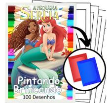 100 Desenhos Pequena Sereia Princesa Para Colorir E Pintar 50 Folhas Avulsas A4! 2 Desenhos Por Folha! 100 Desenhos Pequena Sereia Princesa Para Colorir E Pintar 50 Folhas Avulsas A4! 2 Desenhos Por Folha!