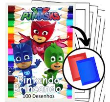 100 Desenhos Pj Masks Para Colorir E Pintar 100 Folhas Avulsas A4! 1 Desenho Por Folha! 100 Desenhos Pj Masks Para Colorir E Pintar 100 Folhas Avulsas A4! 1 Desenho Por Folha!