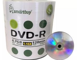 100 dvd-r smartbuy logo 4.7 gb 120 minutos 16x