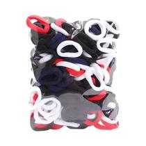 100 Elásticos de Cabelo Coloridos de Nylon para Meninas - Para Rabo de Cavalo