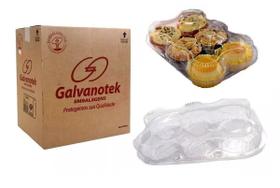 100 Embalagem 6 Doces Cupcake N0 N1 Galvanotek G-16 (1Cx)