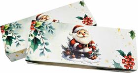 100 Embalagem Caixa Porta Bis Natal Noel Verde 100 Embalagem Caixa Porta Bis Natal Noel Verde