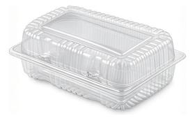 100 Embalagens Jf10 Doces Brigadeiro Tampa Articulada Pet Cristal