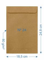 100 Envelope Papel 18,5x24,8cm