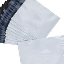 100 Envelope Plástico 19x25/20x30/32x40 Cm Segurança Branco Com Lacre Correios Sedex 100 Unidades