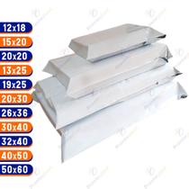 100 Envelope Segurança COEX Branco SedexSaco Envio 12x18 15x20 20x20 13x25 19x25 20x30 26x36 30x40 32x40 40x50 50x60