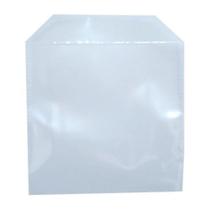 100 Envelopes Plástico Transparente Liso Saquinho Embalar Mídia Cd/dvd Com Aba Sem Cola 12,5x12,5cm - Nacional
