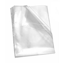 100 Envelopes Saco Transparente 4 Furos p/ Pasta Catalogo