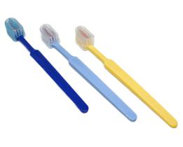 100 Escova dental infantil macia com protetor de cerdas