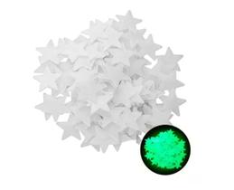 100 Estrelas Fluorescentes Neon Brilha Escuro Teto Brancas
