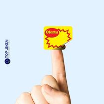 100 Etiquetas Adesivas OFERTA” 8x6cm Vinil Impermeável à Prova dÁgua 100 Etiquetas Adesivas OFERTA” 8x6cm Vinil Impermeável à Prova dÁgua