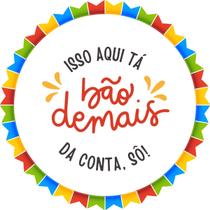 100 Etiquetas Adesivas Redondo 5cm - Festa Junina