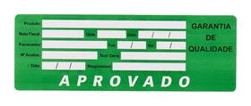 100 Etiquetas Controle De Qualidade Aprovado - F:198