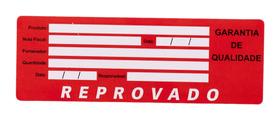 100 Etiquetas Controle De Qualidade Reprovado F:200