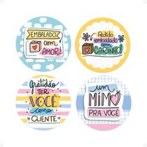 100 Etiquetas Frases Prontas Adesivo Redondo 3x3 cm Mimos 100 Etiquetas Frases Prontas Adesivo Redondo 3x3 cm Mimos