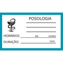 100 Etiquetas Para Posologia Em Remédio 5x3cm F:160