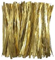 100 Fecho Lacre Metalizado Araminho Amarrilho Colorido