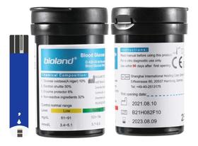 100 Fitas Tiras Reagentes Bioland Glicemia