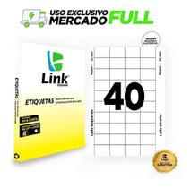 100 Folhas 40 X 25 Mm Etiqueta Mercado Full 4.000 Etiquetas - Link