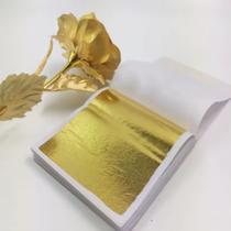 100 Folhas Ouro Para Restauraçao Douramento Ou Artesanato - Minymix