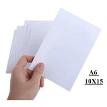 100 Folhas Papel Fotográfico A6 230g Starvox Glossy Branco Brilhante